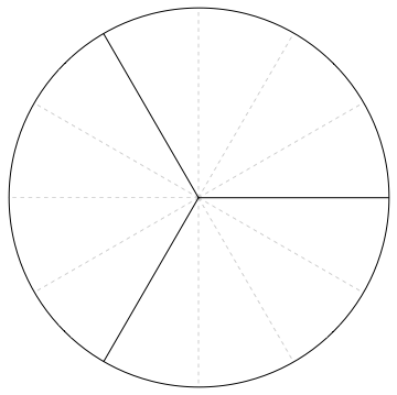 Thirds, divided into twelfths